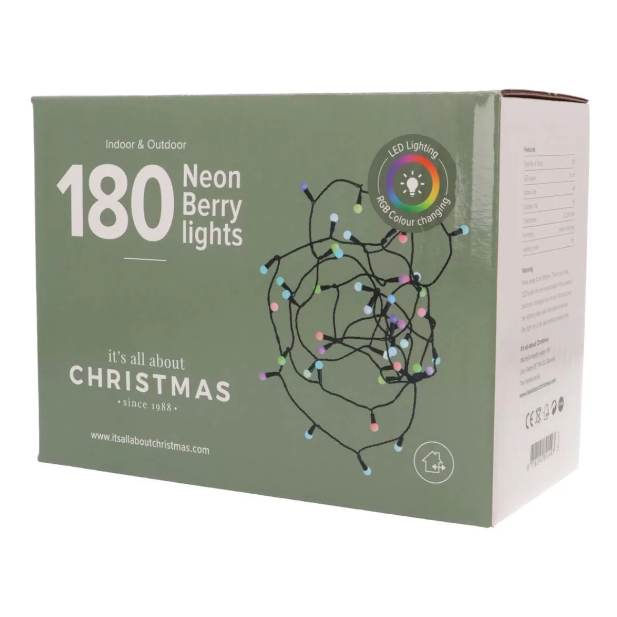 Flash Sale It's all about Christmas 180 LED-Bolletjes Lichtsnoer | Binnen & Buiten | Subtiel Wisselende Kleuren | 23m | IP44