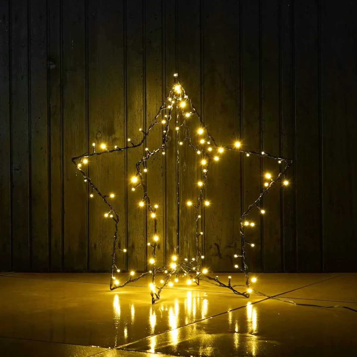 Best It's all about Christmas 3D Staande Ster Met LED | 60 Cm | Timer | Buiten