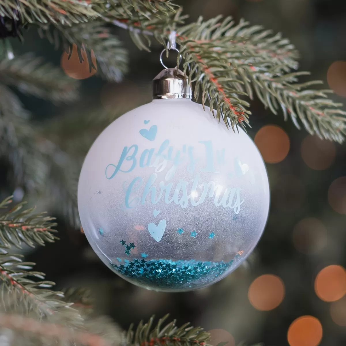 Cheap It's all about Christmas Blauwe Kerstbal 'Baby's First Christmas'