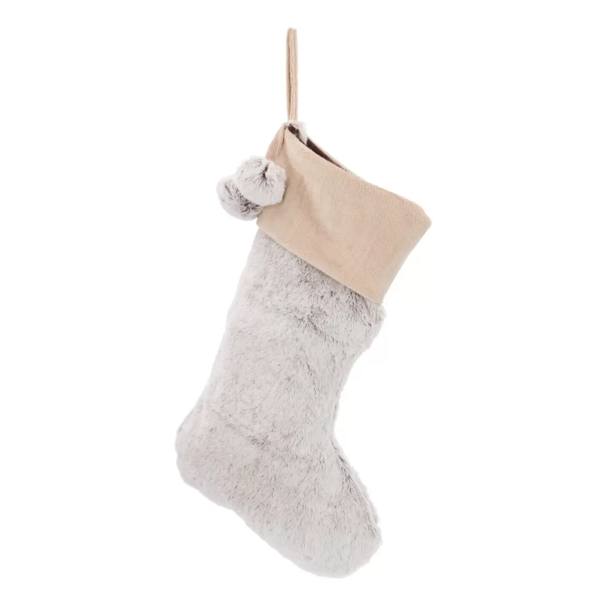 Shop It's all about Christmas Fluffy Kerstsok | Bruin | 45 Cm