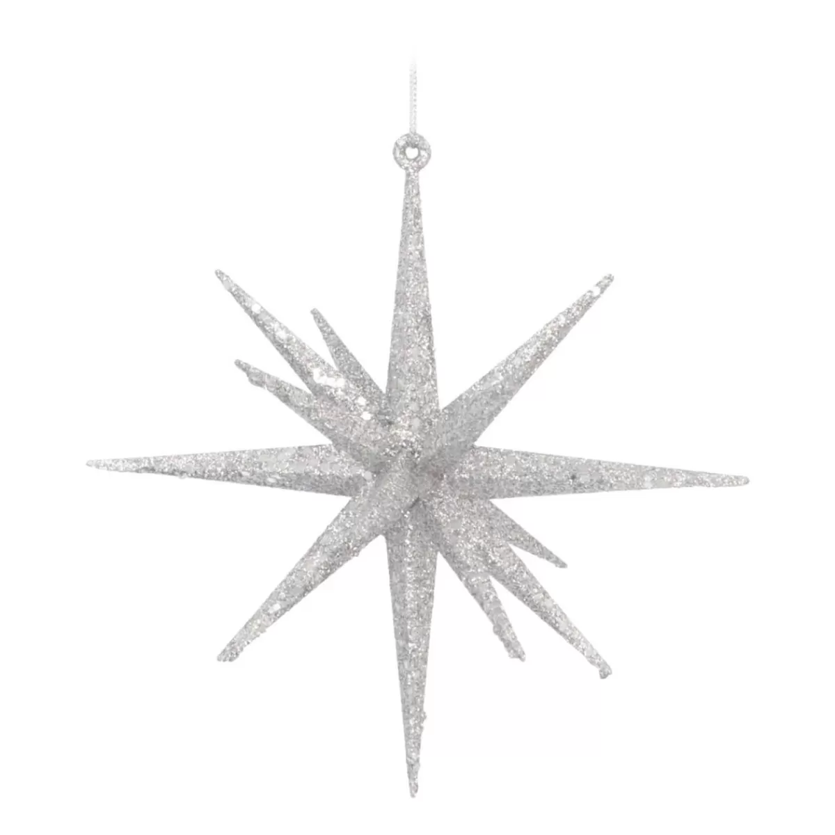 Fashion It's all about Christmas Geometrische Ster Kersthanger | Zilver | 11 Cm | Kunststof