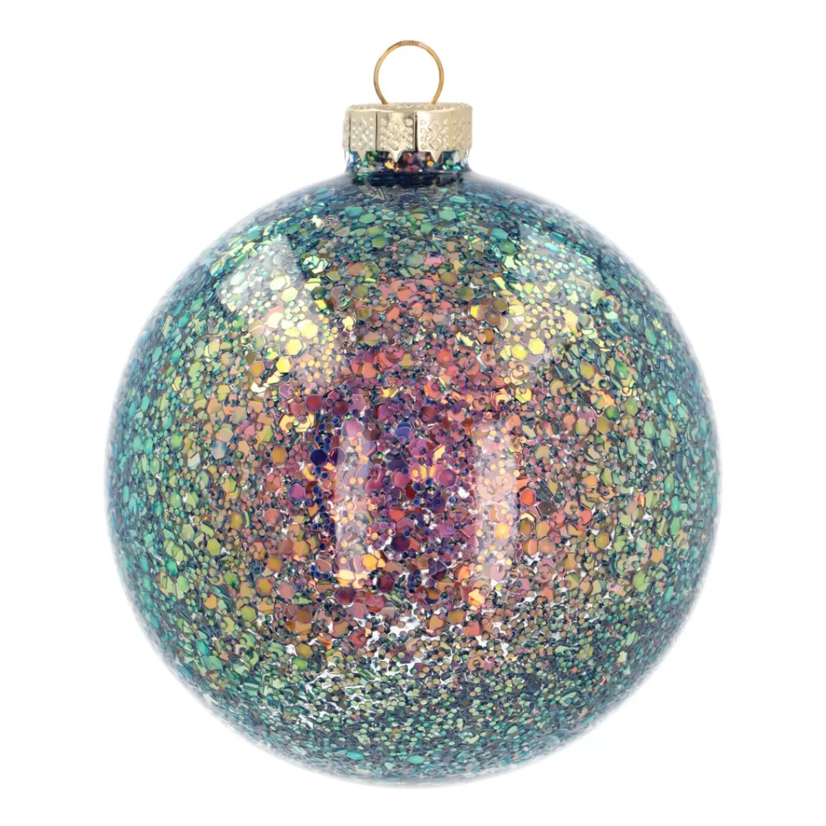 Cheap It's all about Christmas Glazen 'Galaxy' Kerstbal Met Glitters (binnenkant)