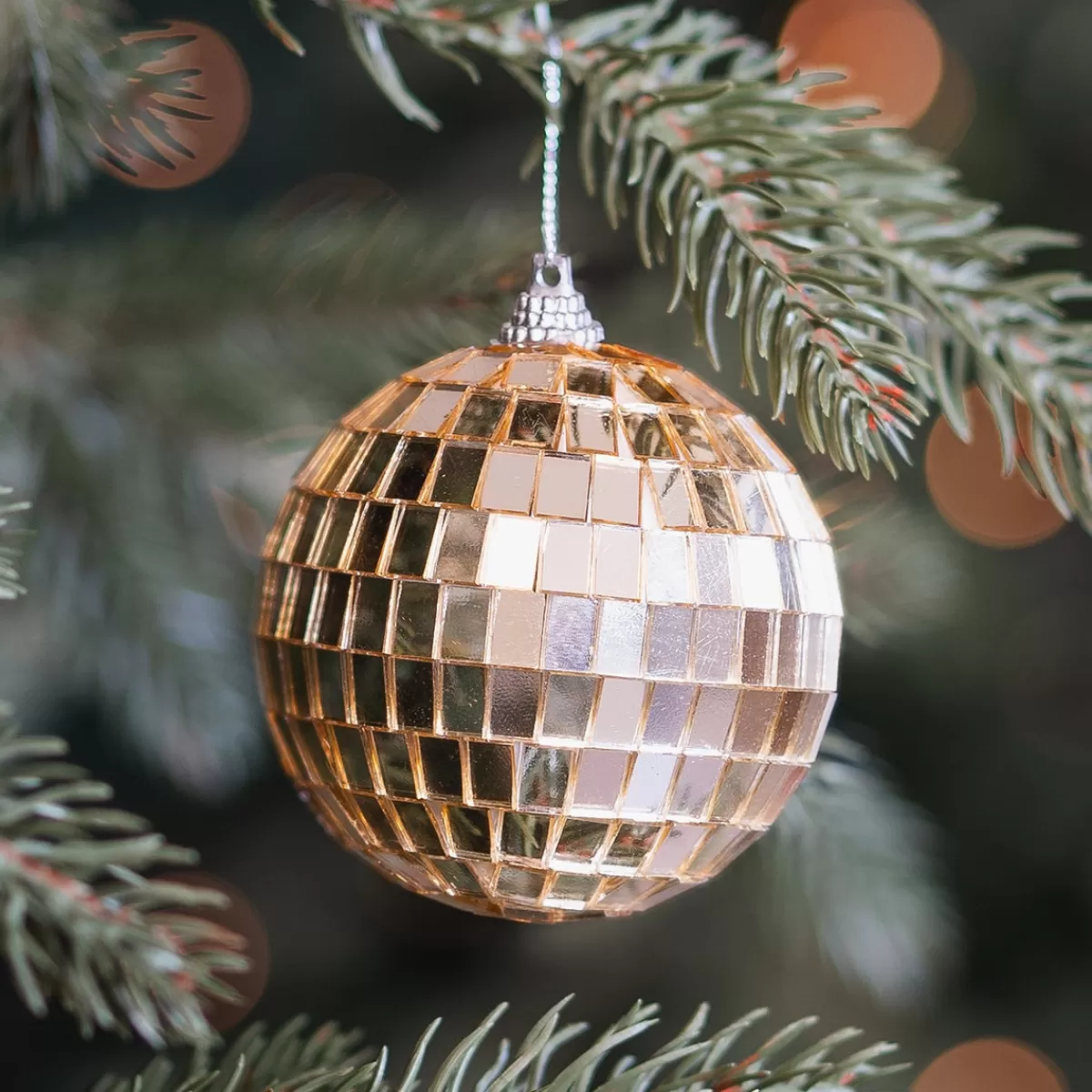 Best Sale It's all about Christmas Gouden Disco Kerstbal Met Reflecterende Spiegeltjes