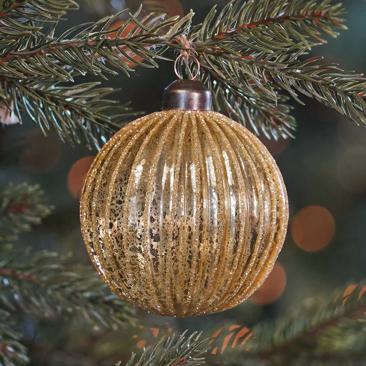 Best It's all about Christmas Gouden Kerstbal Met Glitters En Craquelé