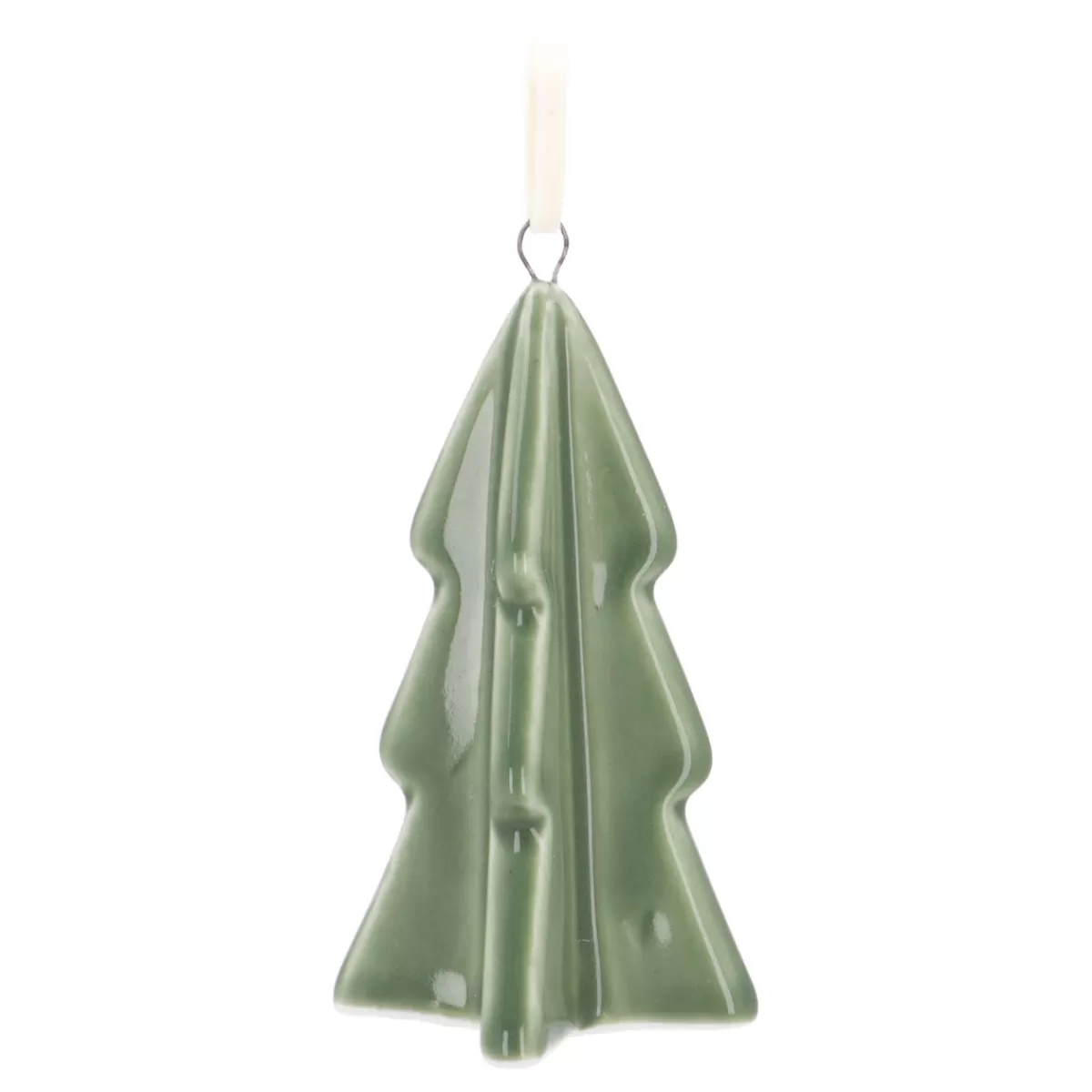 Clearance It's all about Christmas Groene Porseleinen Kersthanger Van Kerstboom