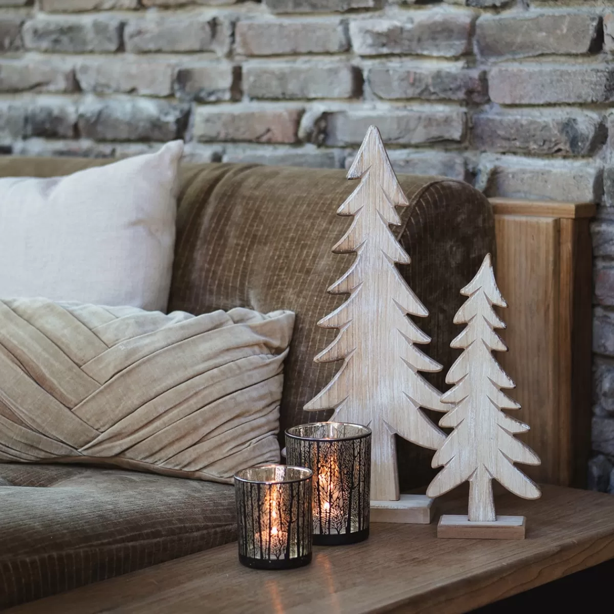 Fashion It's all about Christmas Grote Houten Kerstboom Op Standaard