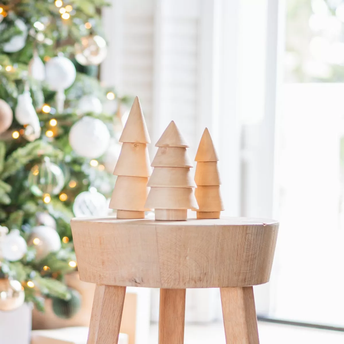 Best Sale It's all about Christmas Houten Boompje In Scandinavische Stijl