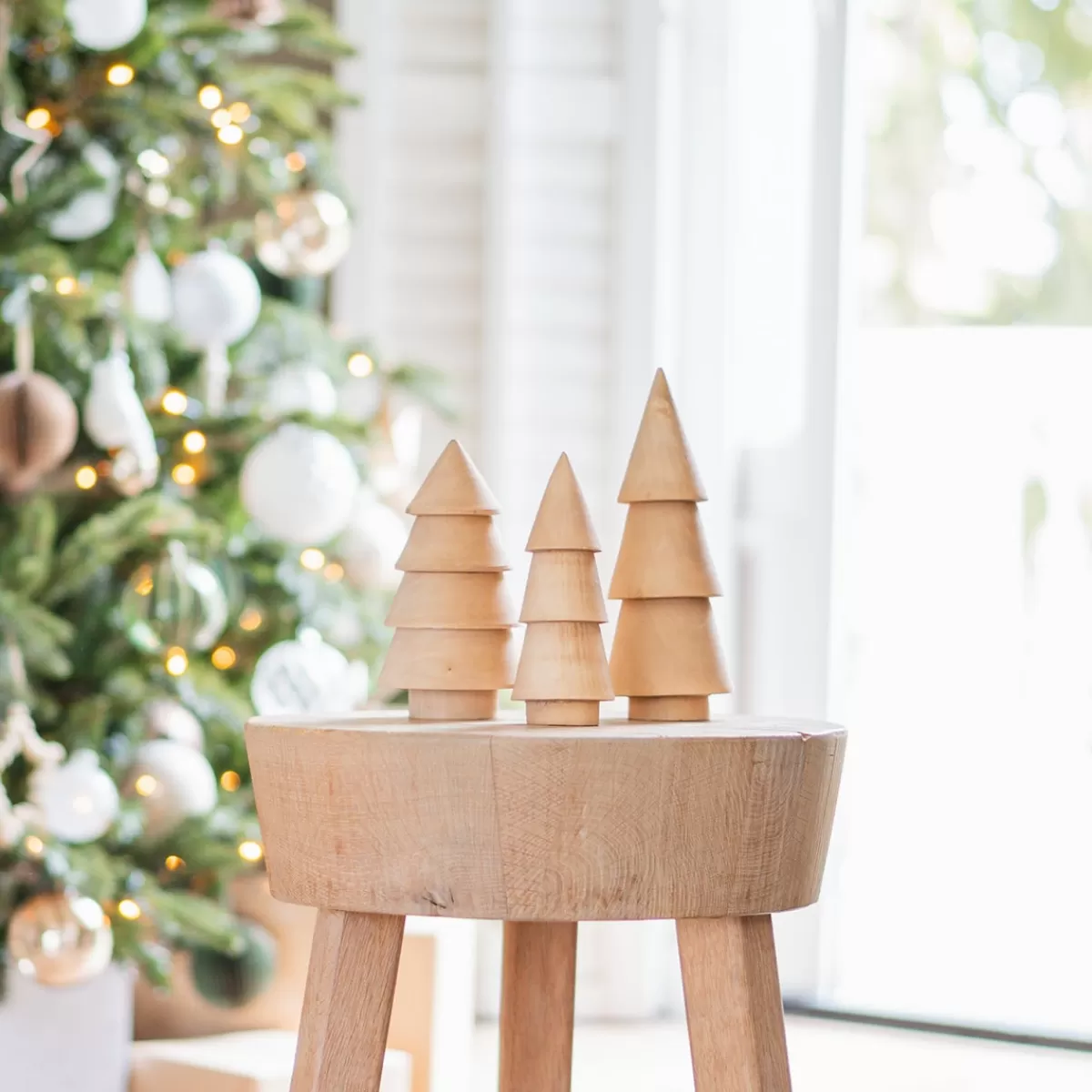 Flash Sale It's all about Christmas Houten Kerstboompje Met Eenvoudig Design