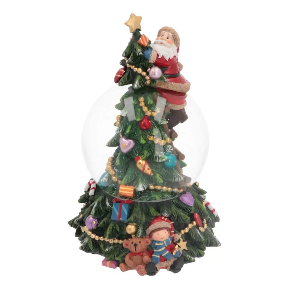 Cheap It's all about Christmas Kerstboom Met Sneeuwbol | Muziek | ⌀9cm | 19 Cm Hoog