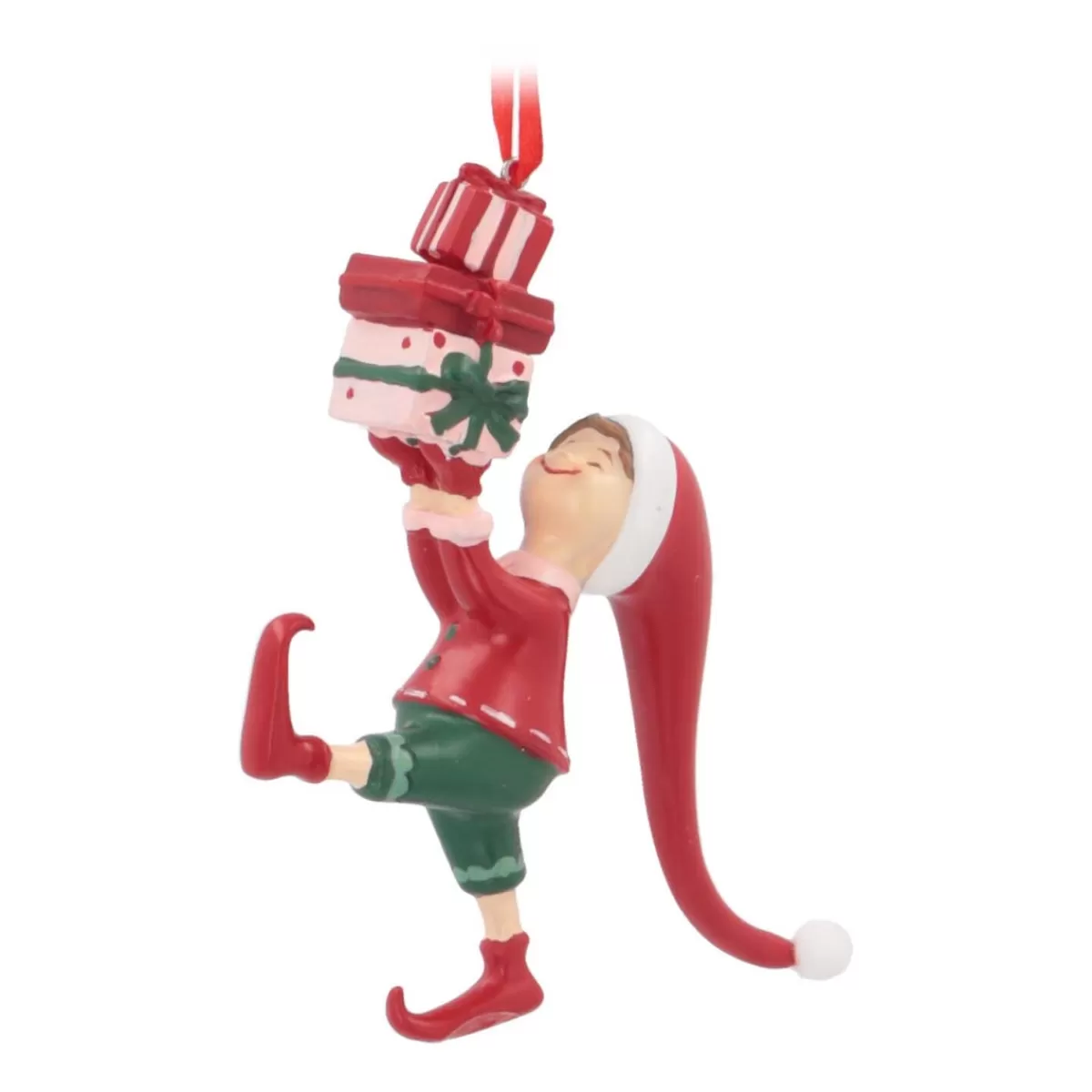 Discount It's all about Christmas Kersthanger Elf Met Cadeaus | Polyresin | 13cm