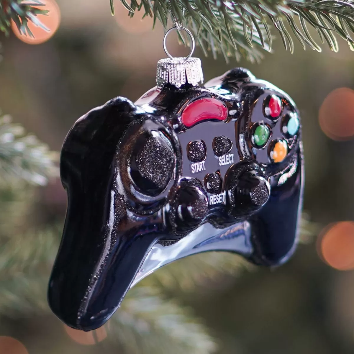 Cheap It's all about Christmas Kersthanger Gamecontroller | Glas | Zwart | 10cm