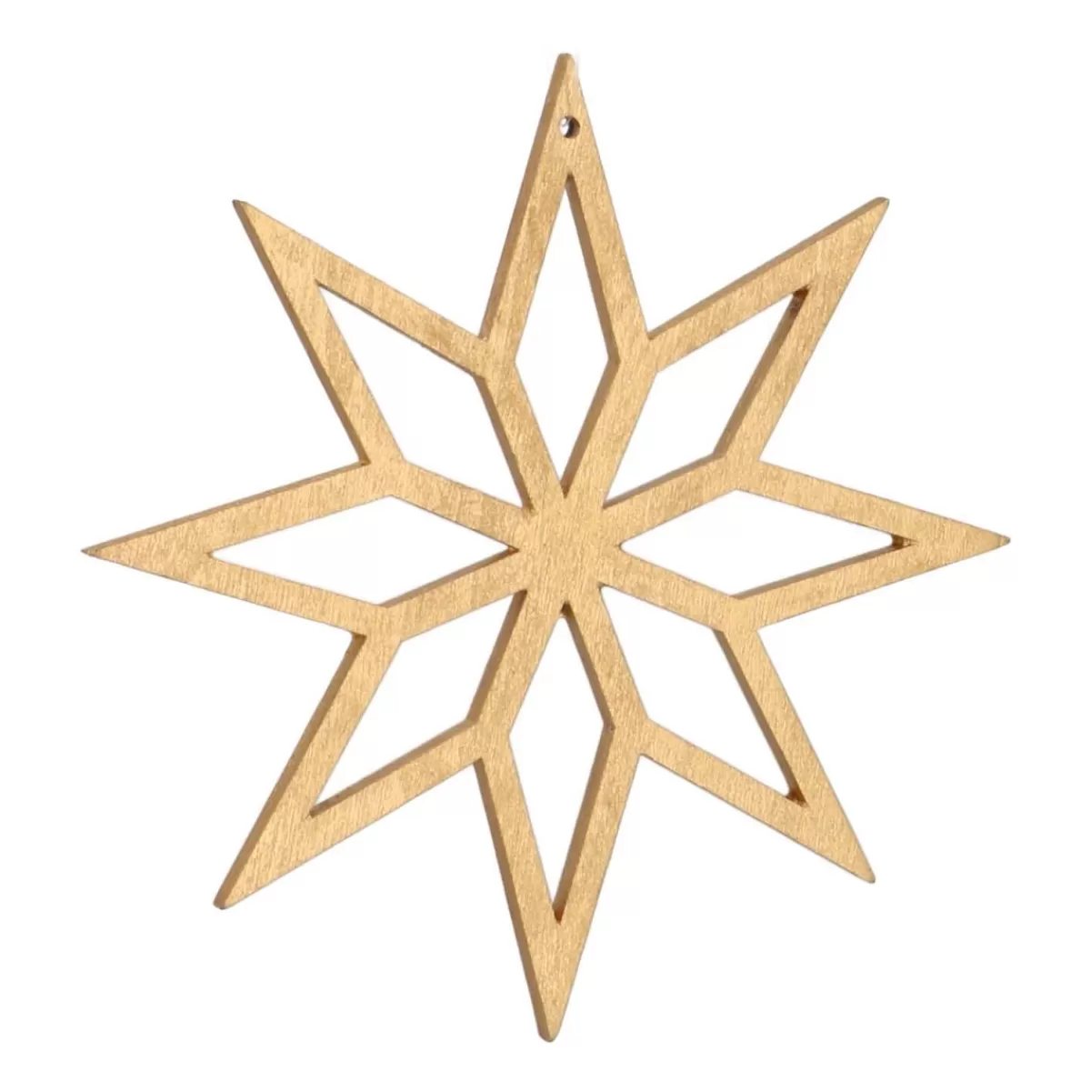 Discount It's all about Christmas Kersthanger Geometrische Ster Hout 12 Cm Goud