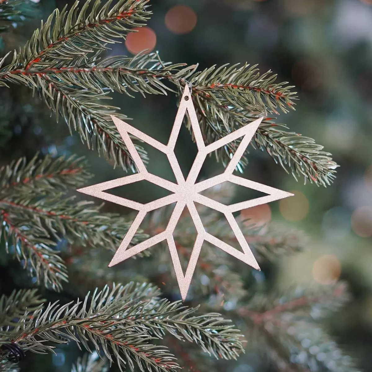 Discount It's all about Christmas Kersthanger Geometrische Ster Hout 12 Cm Goud