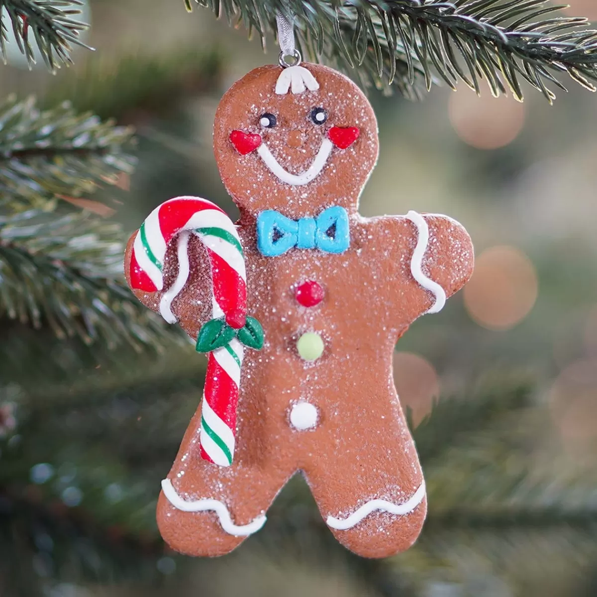 Online It's all about Christmas Kersthanger Gingerbread Man | Klei | 11cm