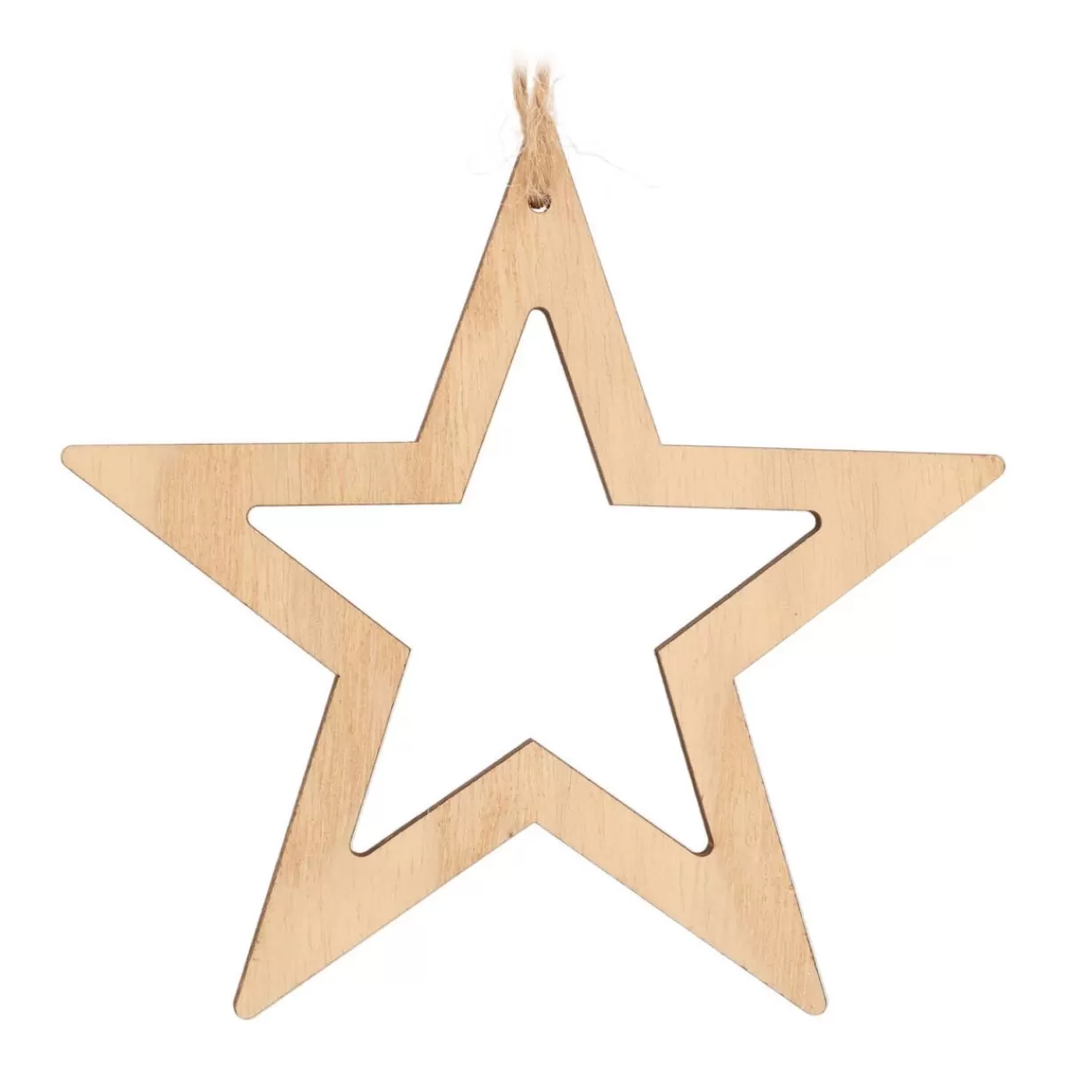 Sale It's all about Christmas Kersthanger Houten Ster | Bruin | 15 Cm