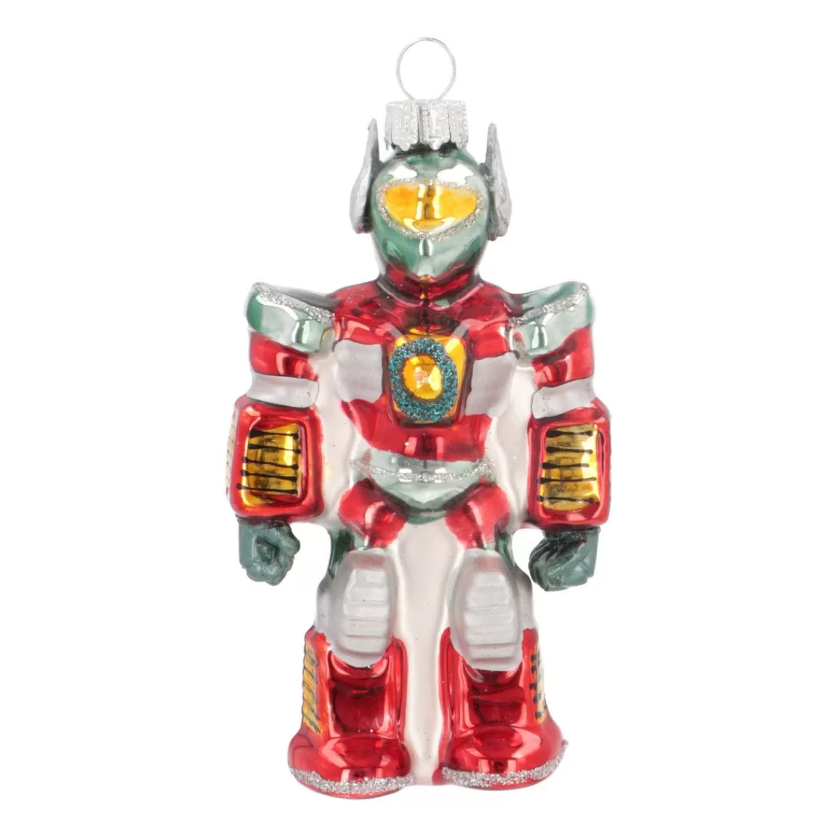 Clearance It's all about Christmas Kersthanger Mega Robot | Glas | Multi | 12cm