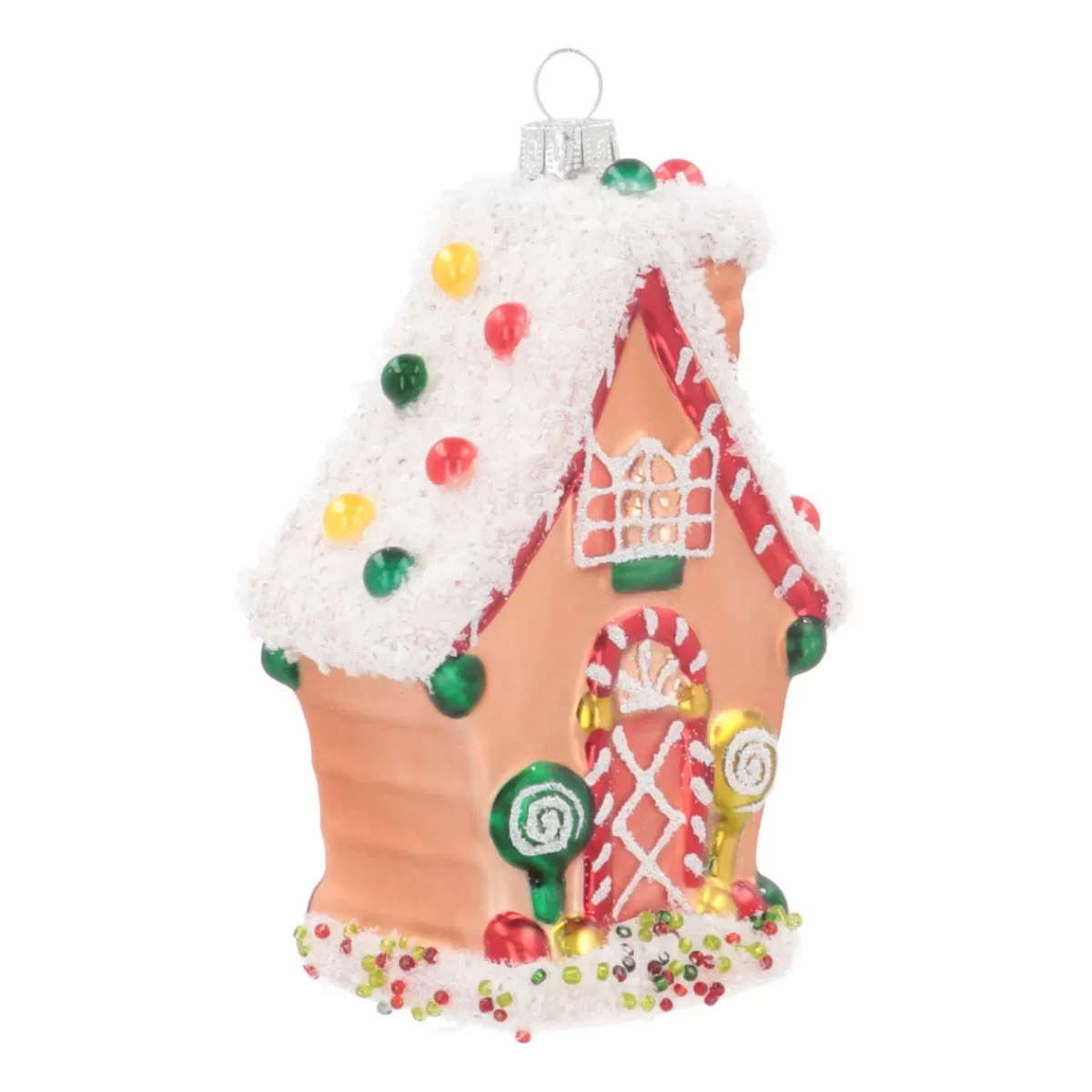 Discount It's all about Christmas Kersthanger Peperkoekhuisje | Glas | Multi | 12cm