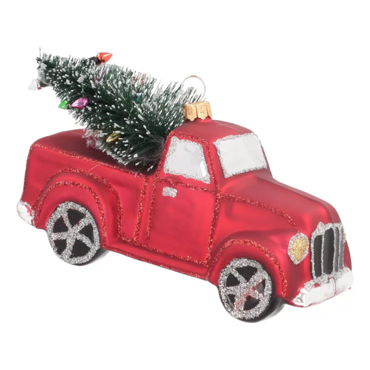 Cheap It's all about Christmas Kersthanger Pickup Truck | Glas | Rood | 13cm