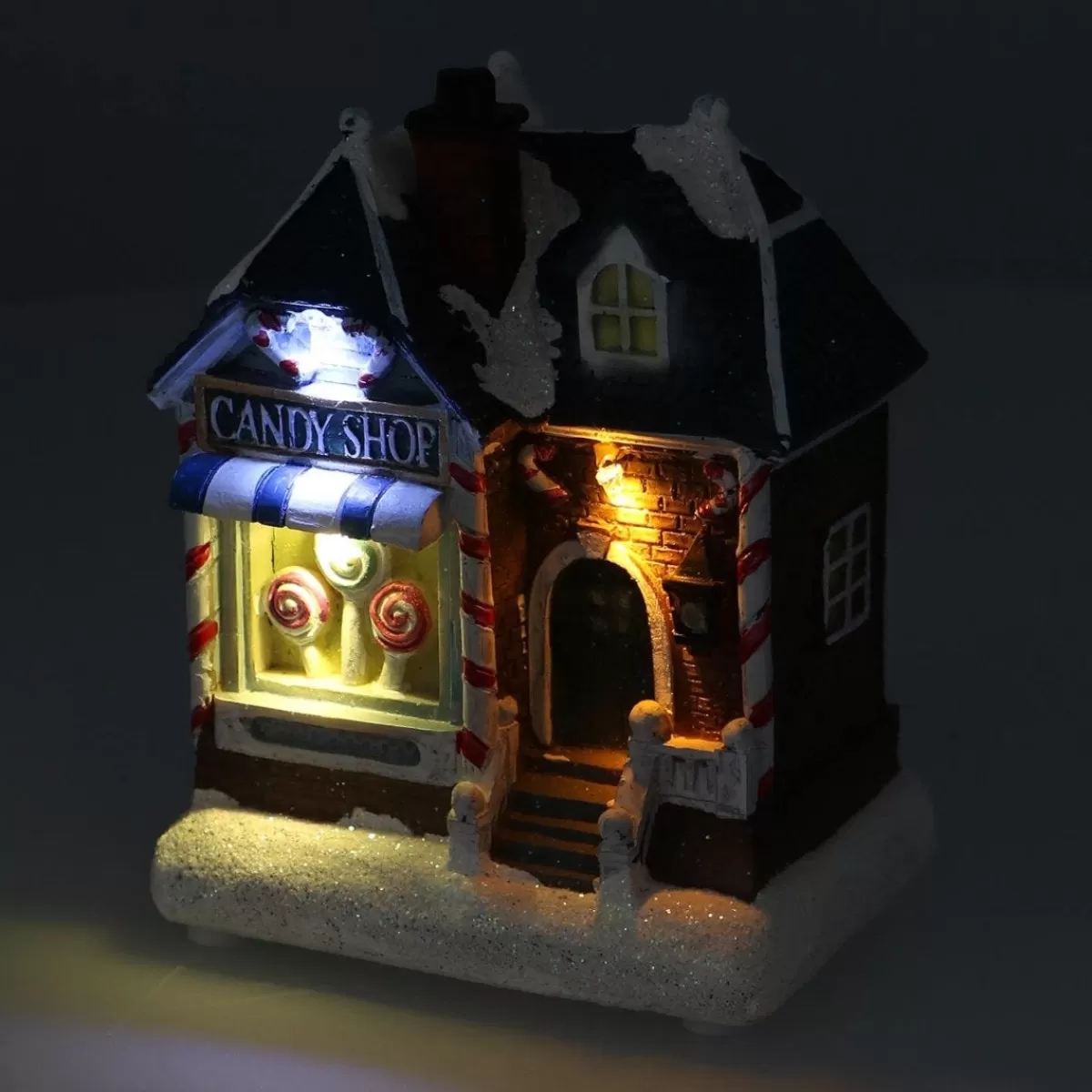 Outlet It's all about Christmas Kersthuisje Candy Shop 13,5 Cm LED