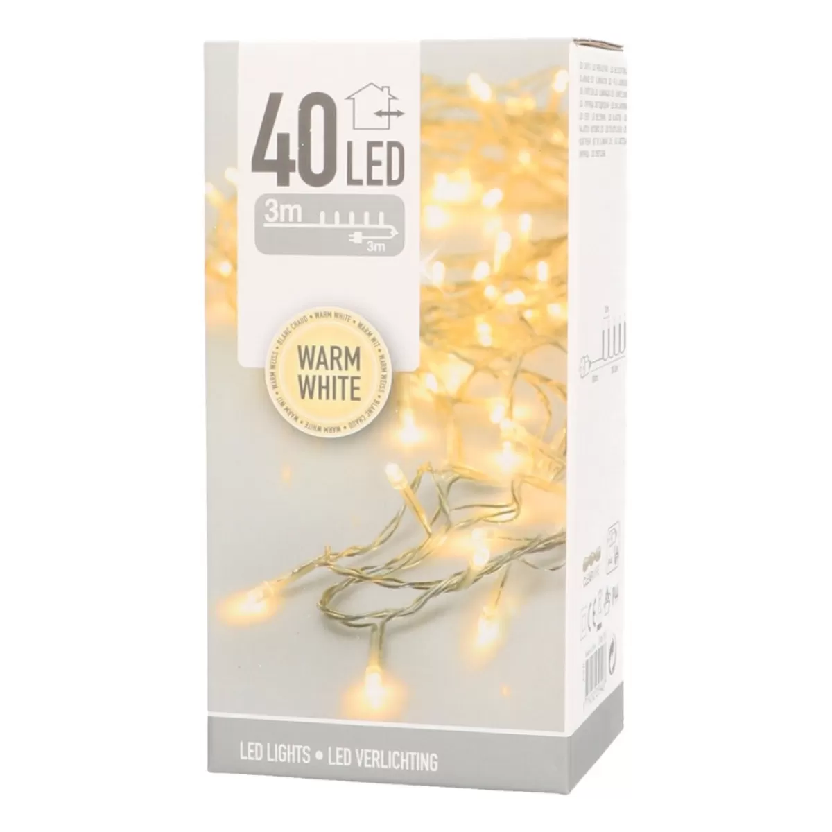 Discount It's all about Christmas Kerstverlichting | 40 LED | Warm Wit | 3 M | IP44 | Binnen & Buiten