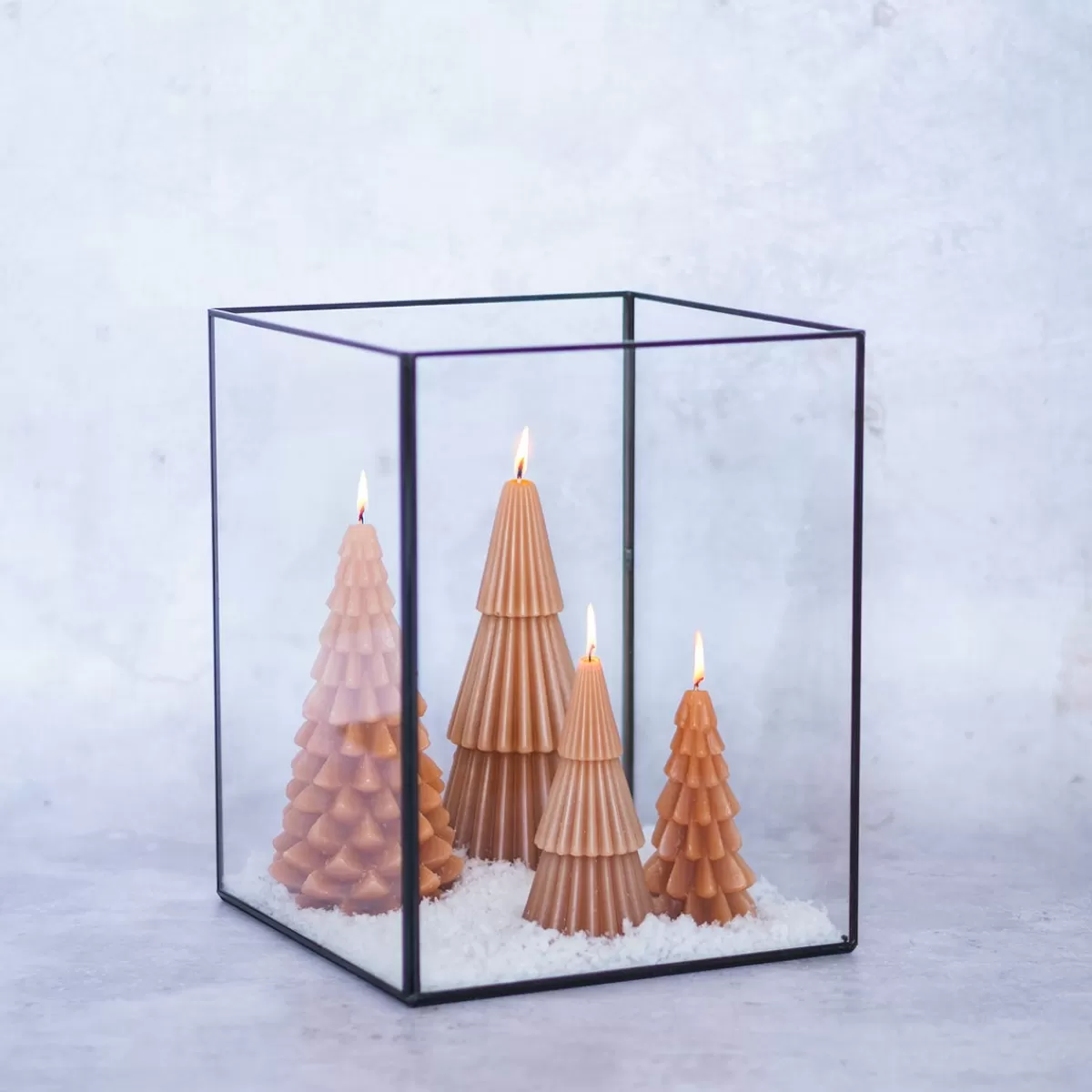 Fashion It's all about Christmas Kleine Kerstboomkaars 3D Oker