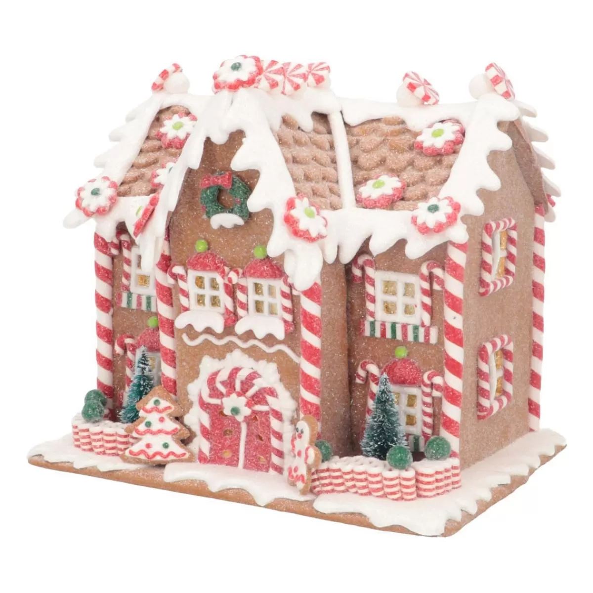 Clearance It's all about Christmas Koekhuisje | Handgemaakt | Led | 20cm