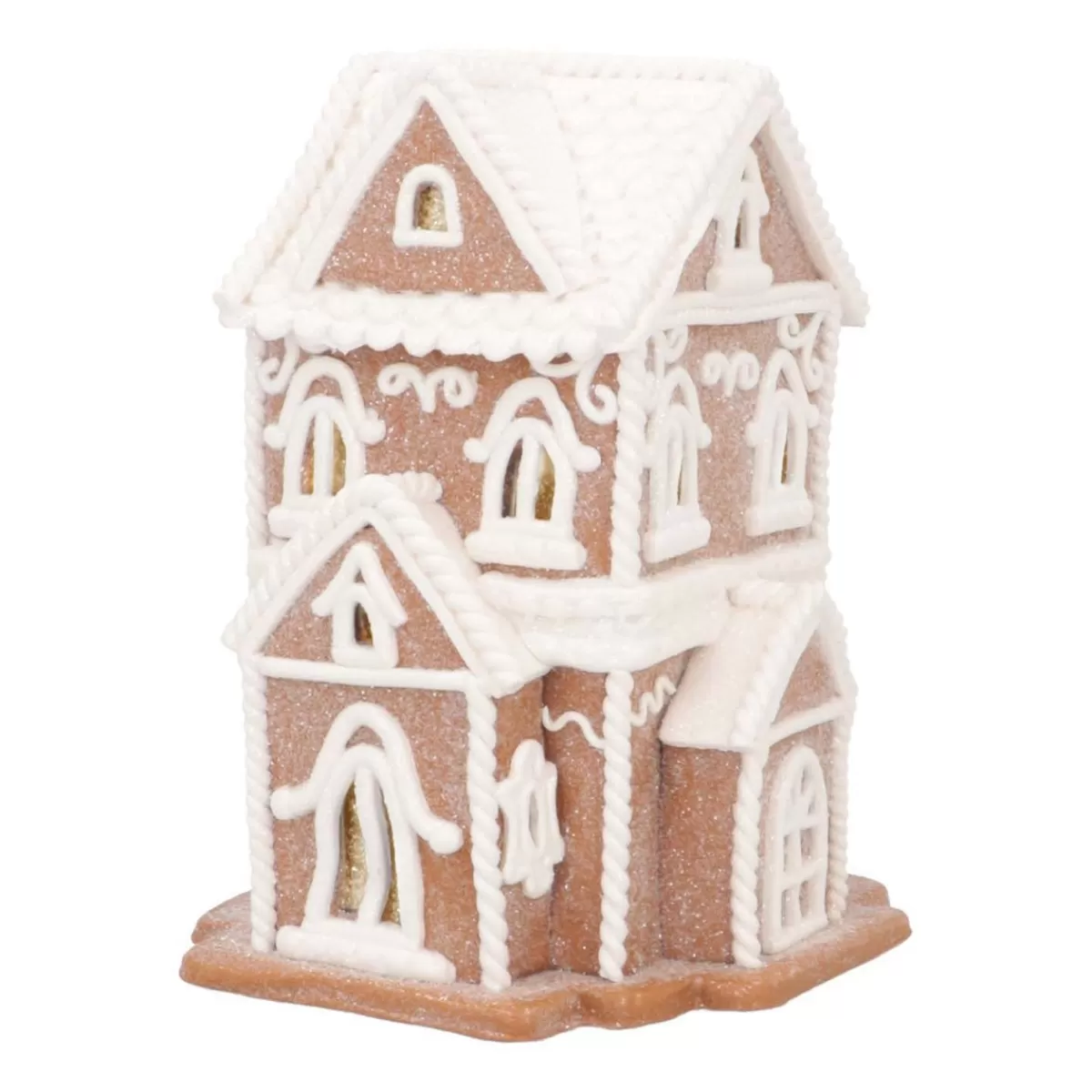 Outlet It's all about Christmas Koekhuisje Van Klei | Led | Handgemaakt | 19cm