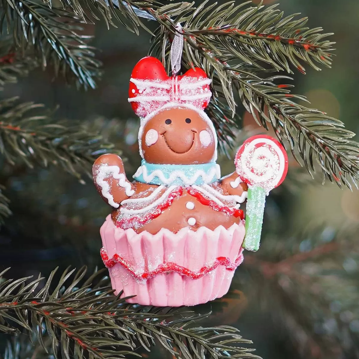 Cheap It's all about Christmas Kunststof Kersthanger Cupcake Peperkoekvrouwtje | 9 Cm