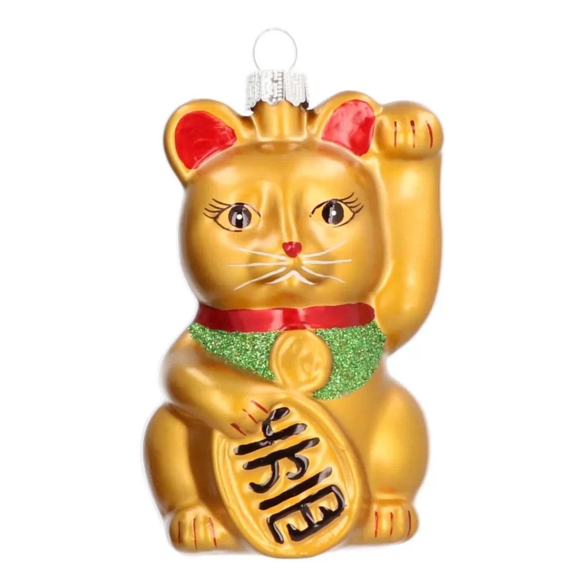 Fashion It's all about Christmas Luxe Kersthanger Maneki Neko - Zwaaiende Kat 11 Cm