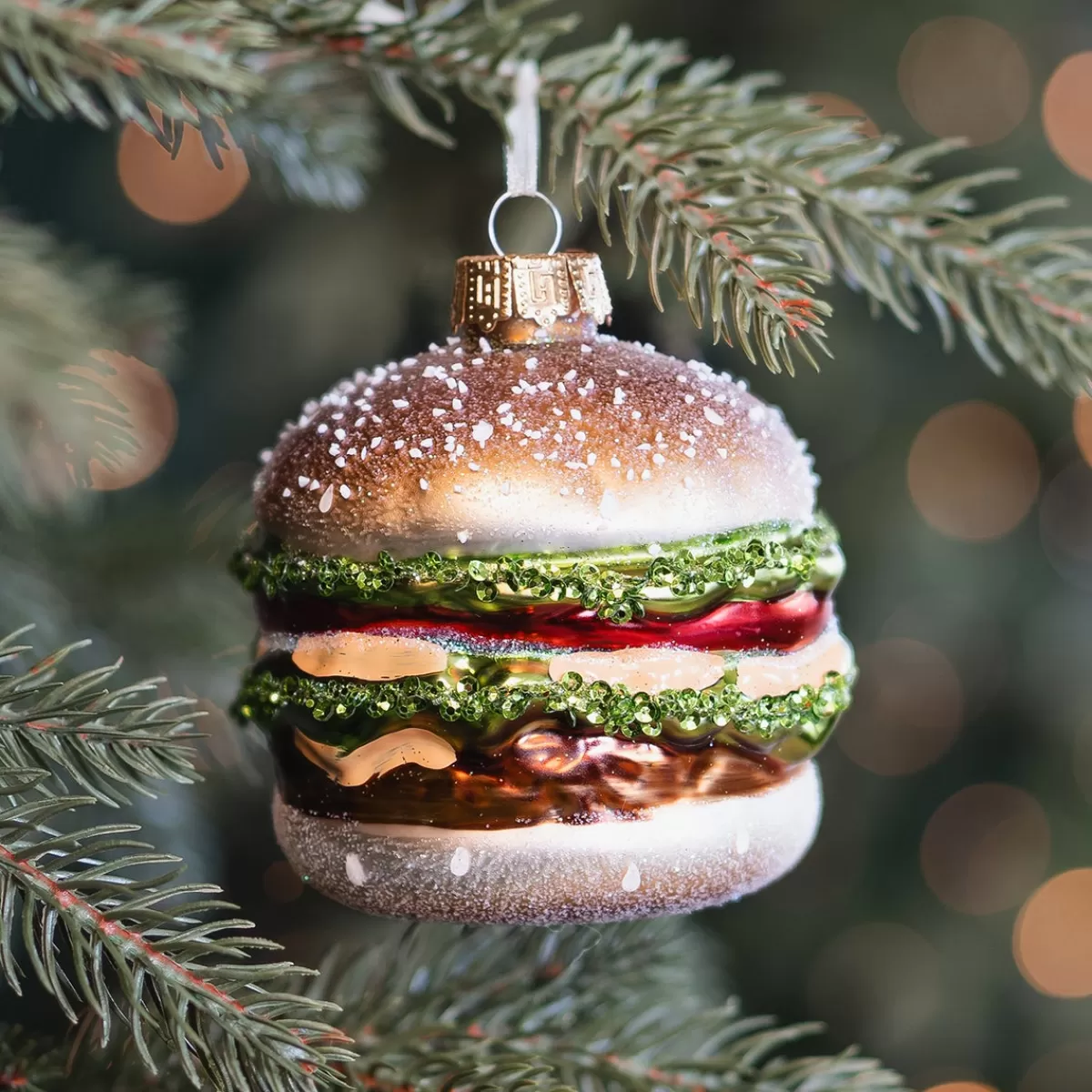 Store It's all about Christmas Luxe XXL Kersthanger Hamburger 9 Cm