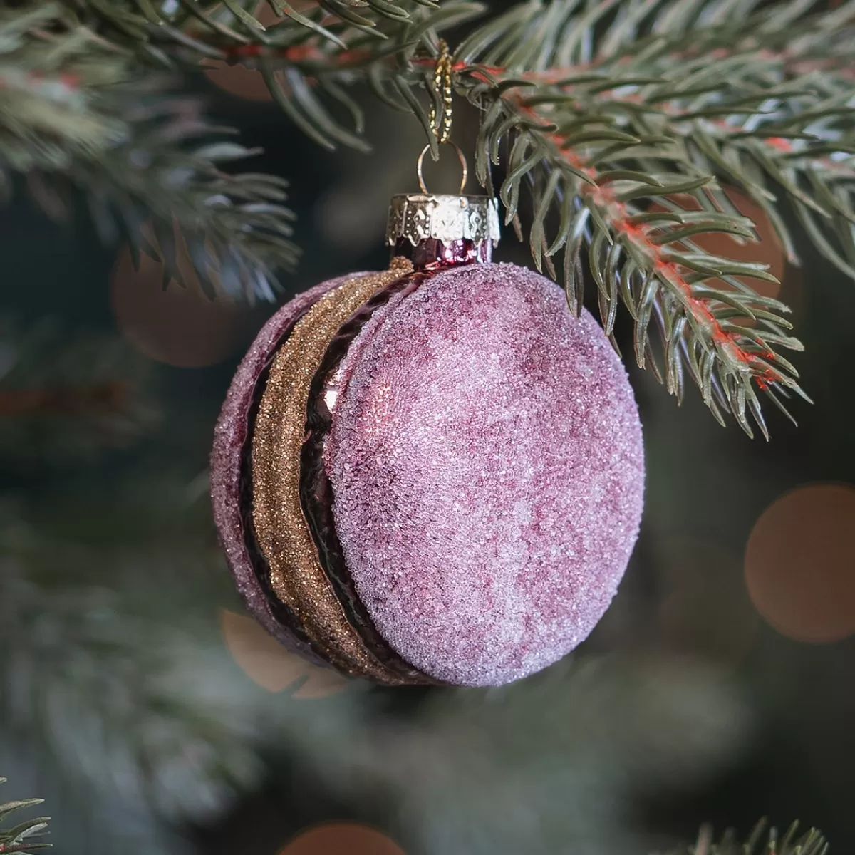 Best Sale It's all about Christmas Mauve Macaron Kersthanger