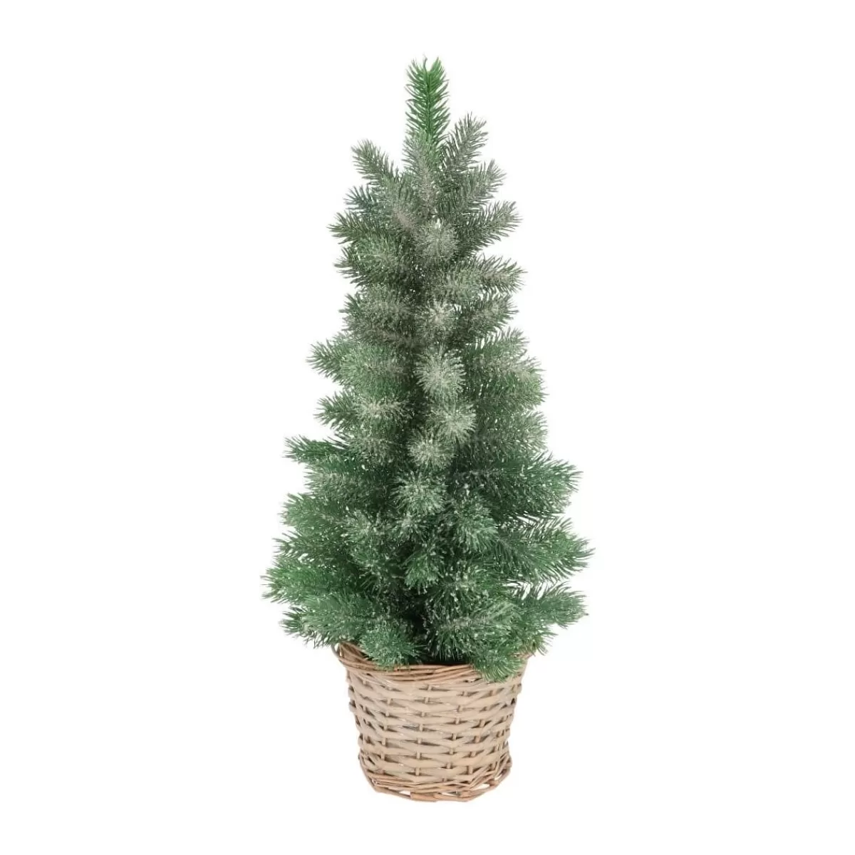 Best Sale It's all about Christmas Mini Kerstboom Met Frost | 56 Cm | Incl. Rieten Mandje