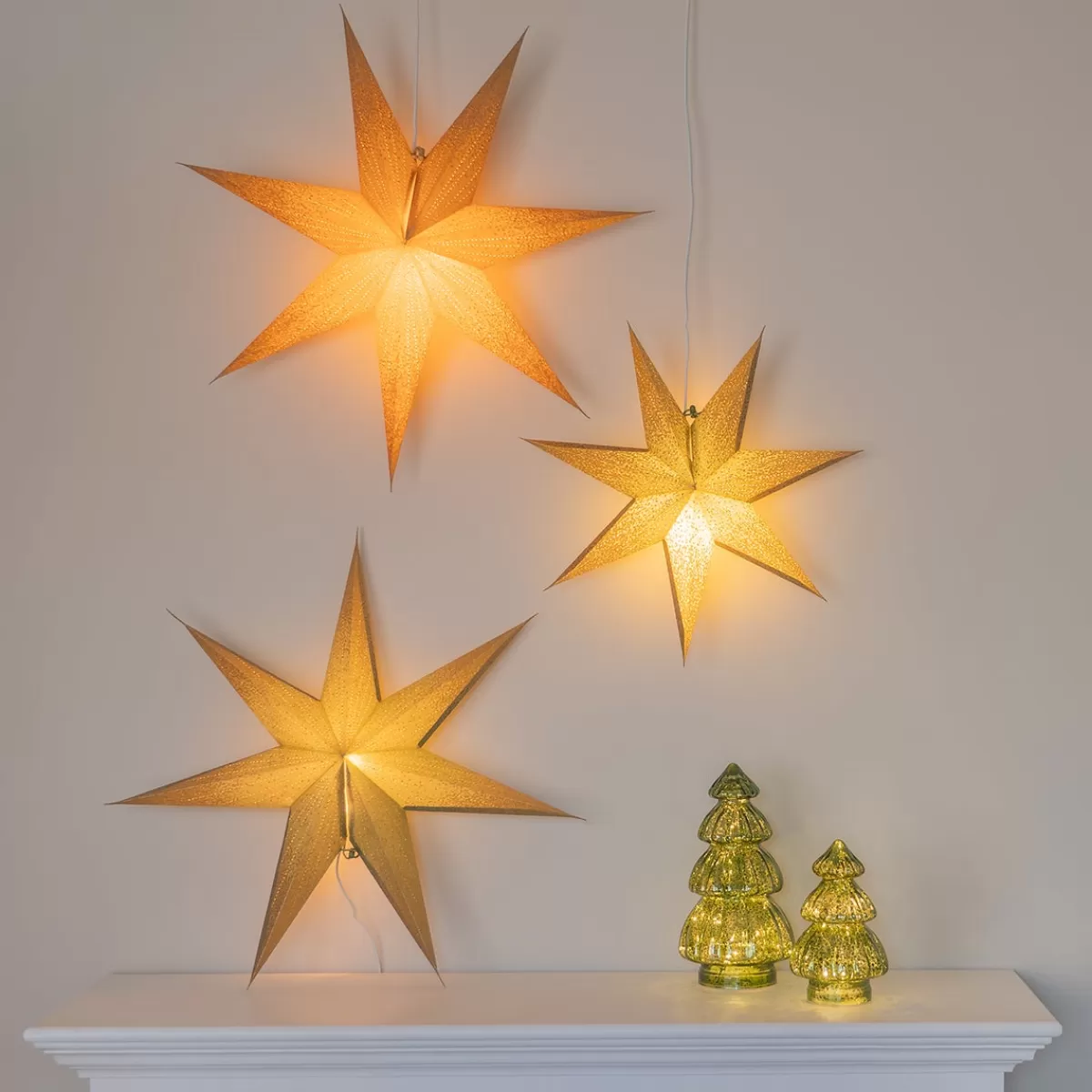 New It's all about Christmas Papieren Kerstster | Goud | 60 Cm | 7-punts