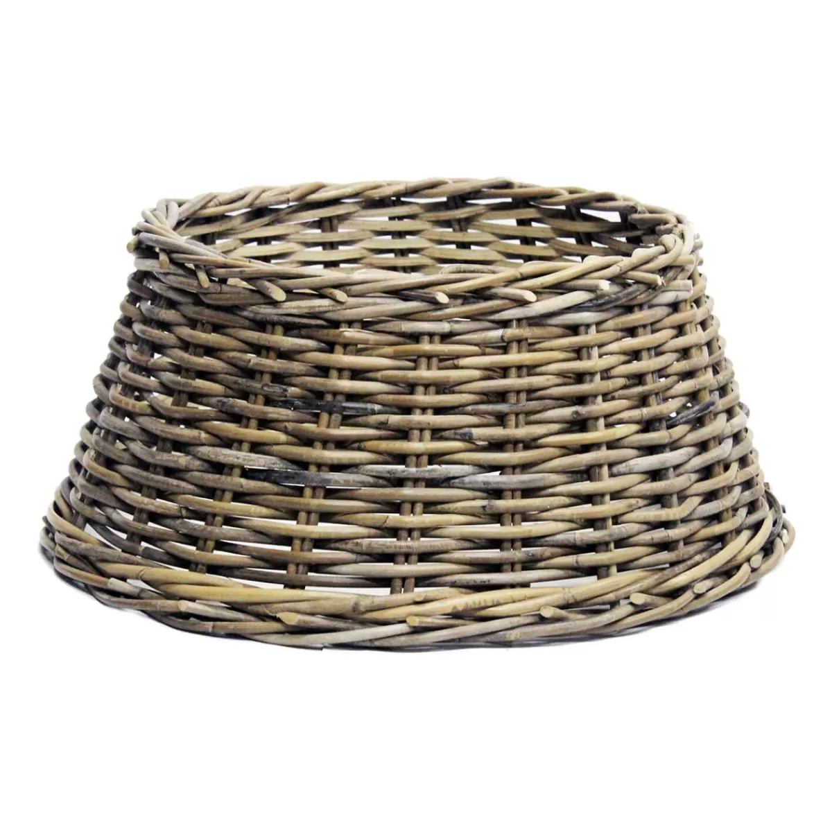 Online It's all about Christmas Rotan Kerstboommand | Antiek Grijs | 60 Cm