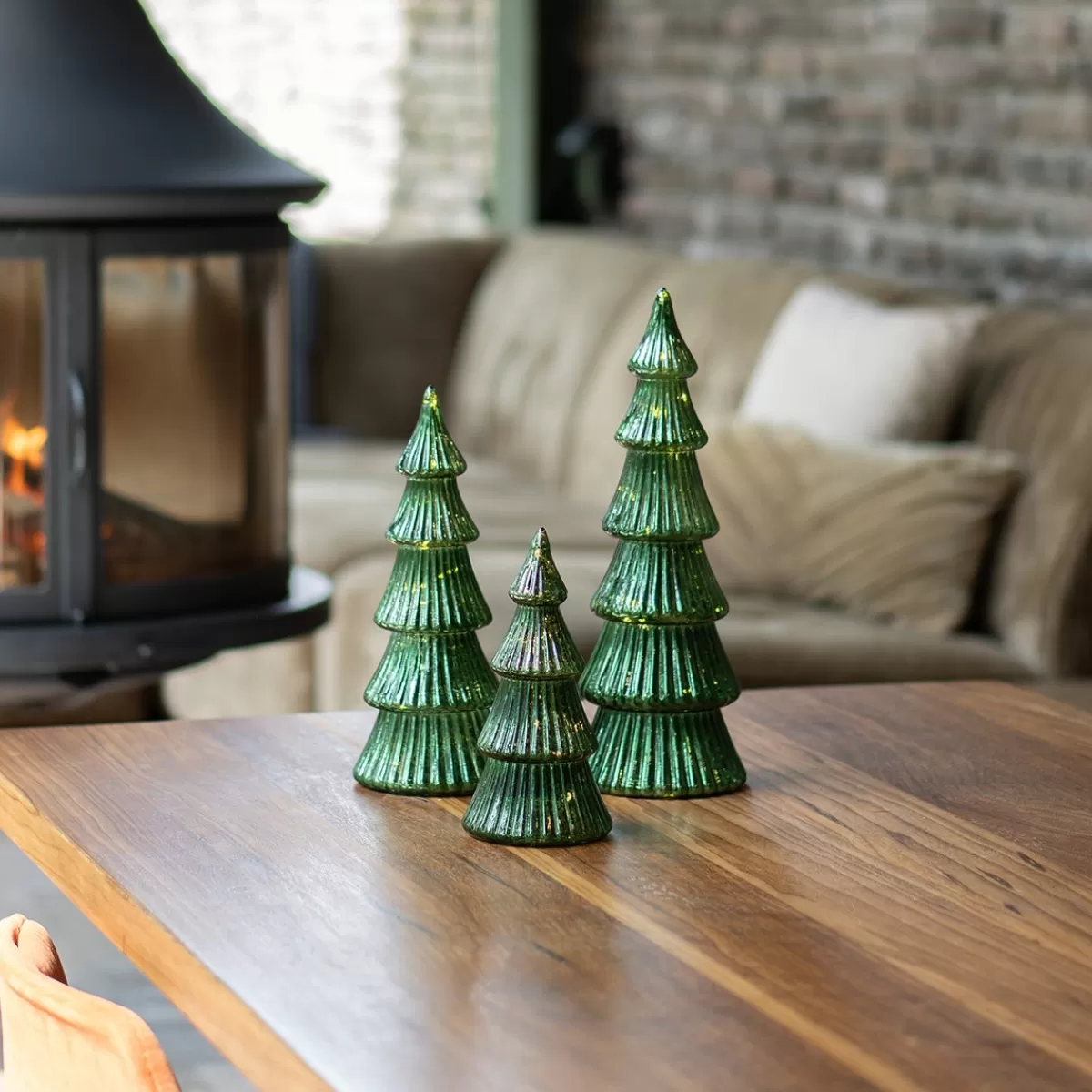 Best It's all about Christmas Sfeervolle Diepgroene Led-kerstboom Met Laagjes