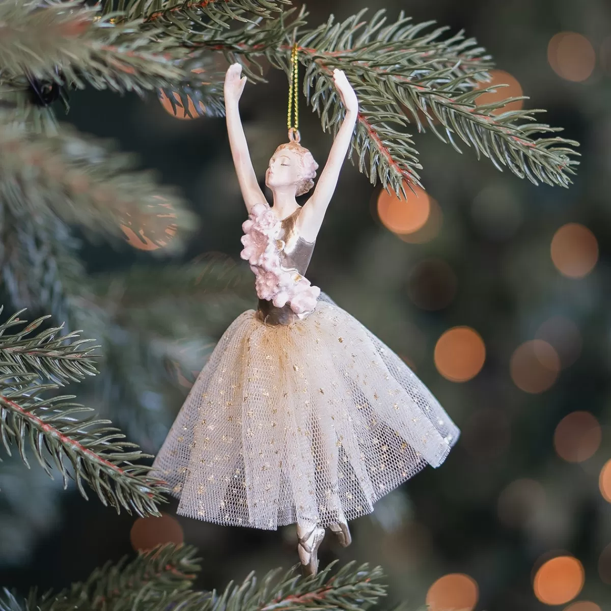 Online It's all about Christmas Sierlijke Ballerina Kersthanger Met Echte Tutu