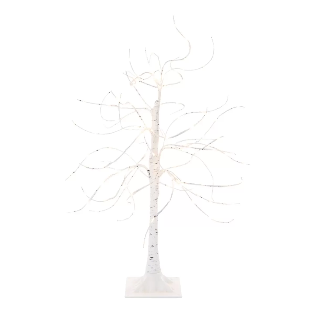 Flash Sale It's all about Christmas Sierlijke Witte Berkenboom Met LED-verlichting