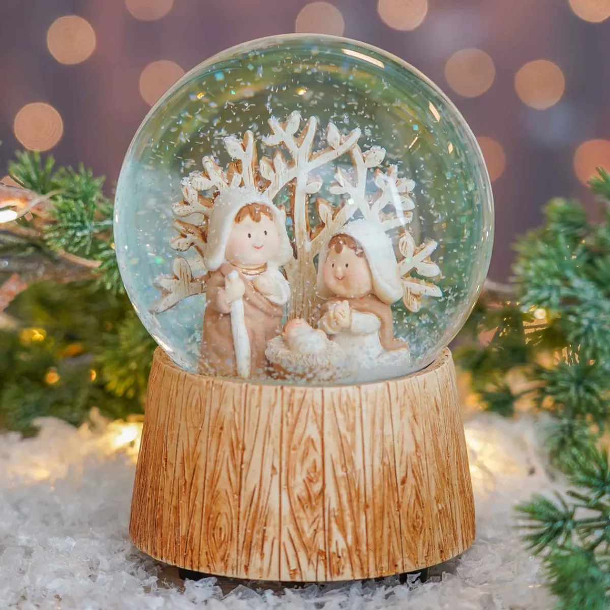 Fashion It's all about Christmas Sneeuwbol Met Kersttafreel | Muziek | ⌀9cm | 15 Cm Hoog