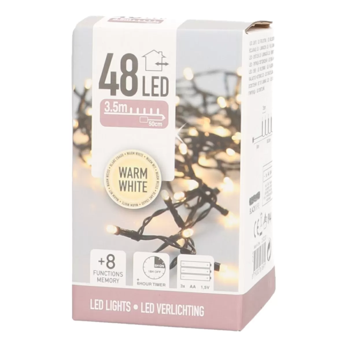 Hot It's all about Christmas Snoerverlichting Met 48 LED-lampjes