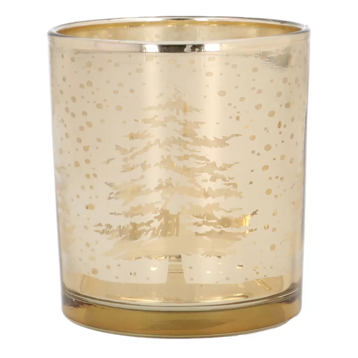 New It's all about Christmas Waxinelichthouder Bomen | 8 Cm | Goud