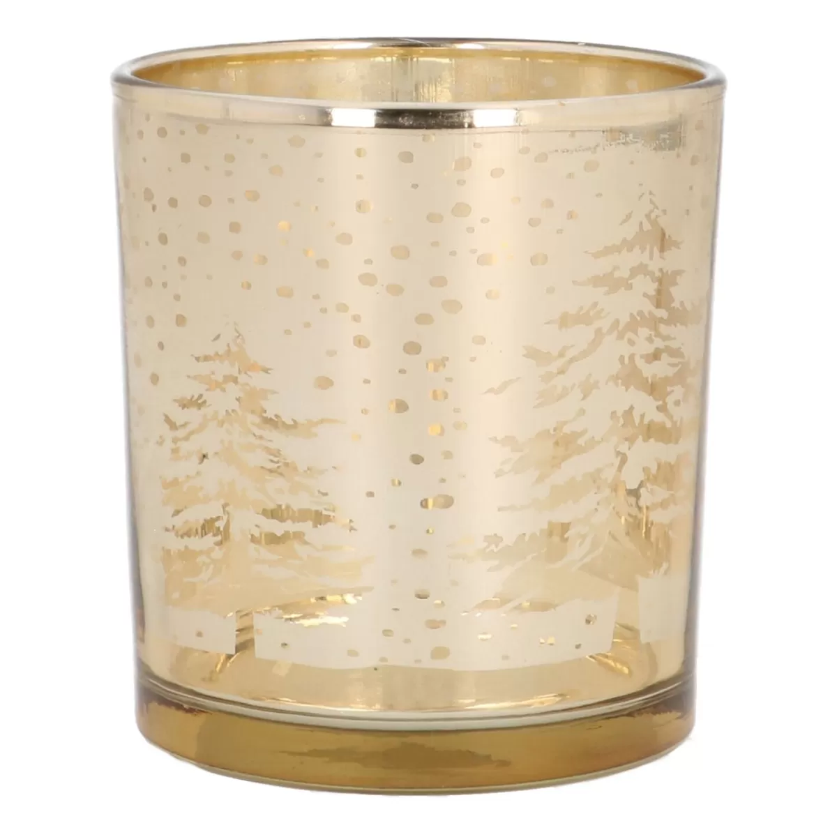 New It's all about Christmas Waxinelichthouder Bomen | 8 Cm | Goud