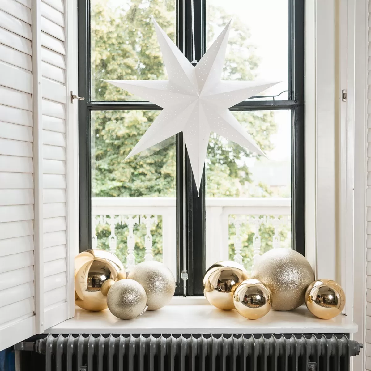 Clearance It's all about Christmas Witte Papieren Decoratiester 60 Cm