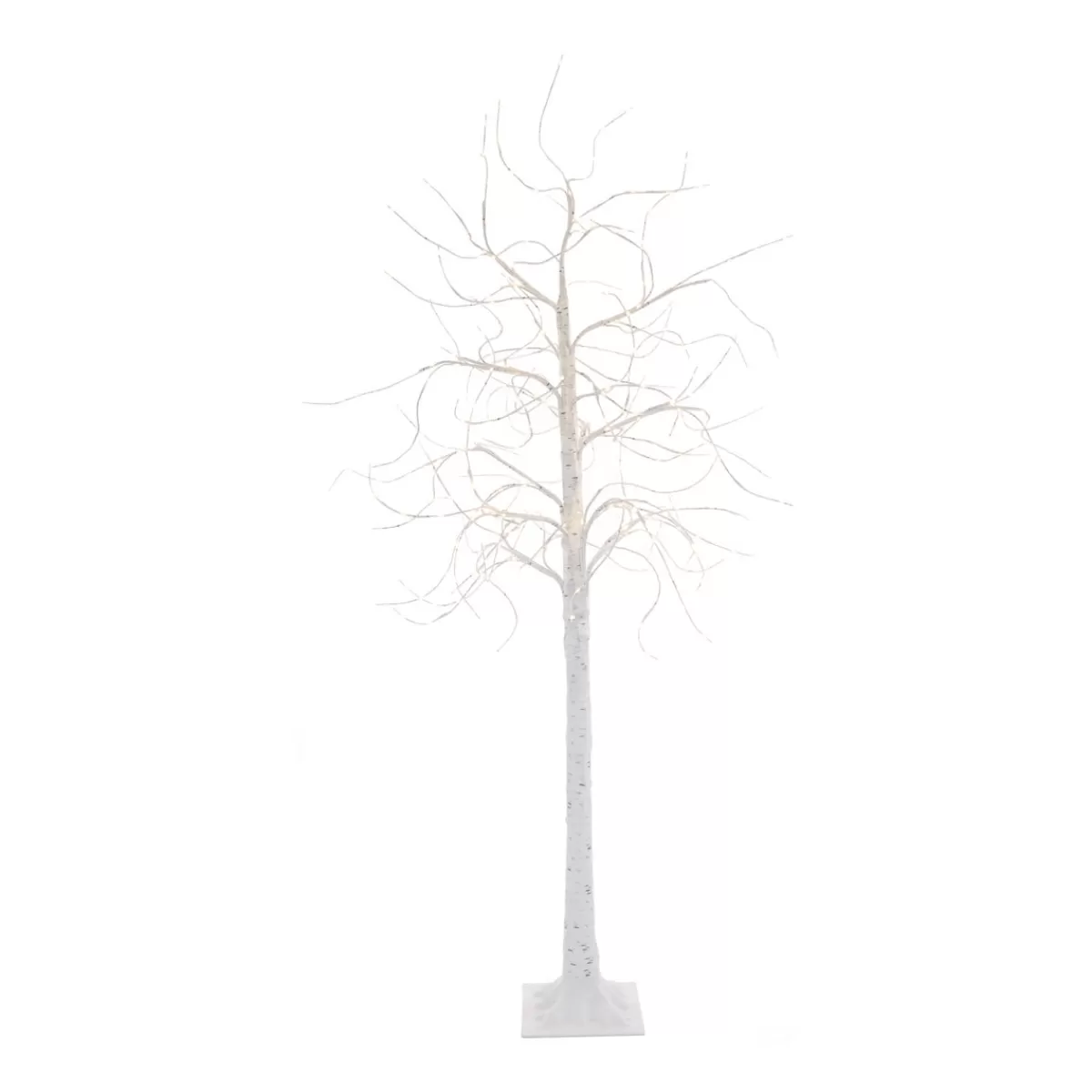 Outlet It's all about Christmas XL Witte Berkenboom Met LED-verlichting