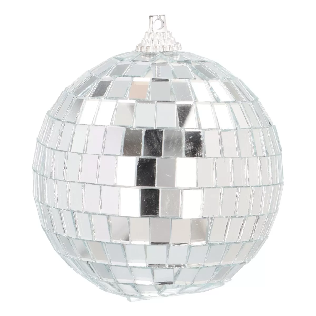 Best Sale It's all about Christmas Zilveren Disco Kerstbal Met Reflecterende Spiegeltjes