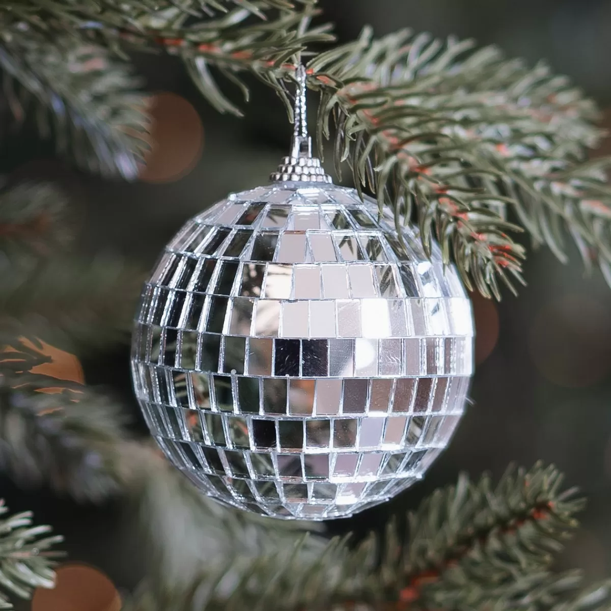 Best Sale It's all about Christmas Zilveren Disco Kerstbal Met Reflecterende Spiegeltjes